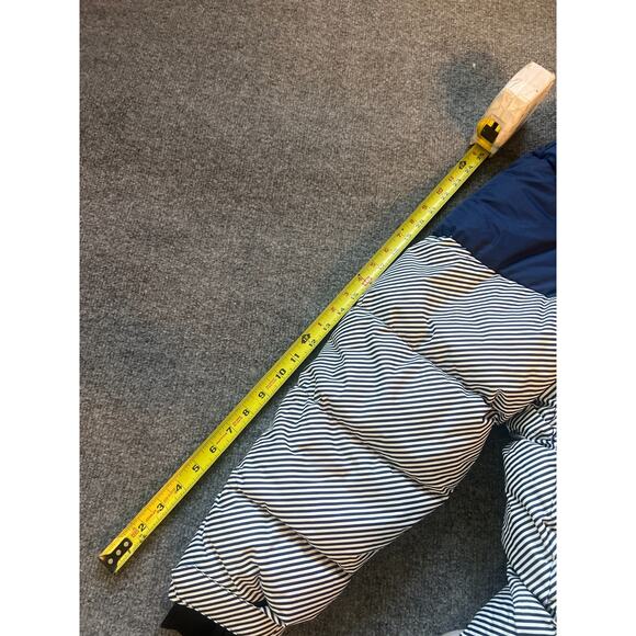 NWT Perfect Moment Womens Navy Pirtuk Striped Quilted Down Ski Jacket SZ XL New - Picture 11 of 13